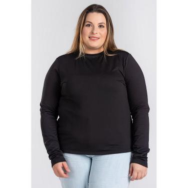 Imagem de Blusa Feminina Manga Longa Plus Size Térmica Peluciada - Serena