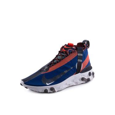 Imagem de T nis de corrida masculino Nike React Runner Mid Wr Ispa At3143, Blue Void/Team Orange, 7.5