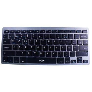 Imagem de Teclado Sem Fio Wireless Elite Duo Oex Tc508 Abnt2 Cinza-Unissex