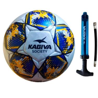 Imagem de Kit Bola Futebol Society Kagiva + Bomba de Ar Kagiva-Masculino