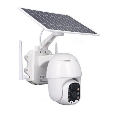 Imagem de Câmera de Segurança, Câmera de Segurança 3MP Super Clara 1080P Movida a Energia Solar 360 ° para Portão (4G Austrália)