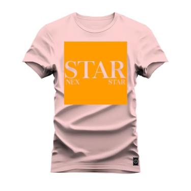 Imagem de Camiseta Algodão Estampada Premium Star Separation Rosa G