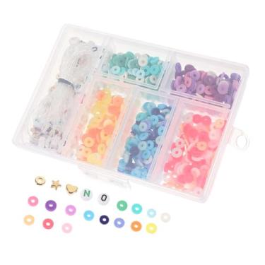 Imagem de CIMAXIC 1 Caixa conjunto de cerâmica macia miçangas decoração com detalhes em casa micangas para pulseiras missangas para pulseiras artesanato DIY fazendo contas encantos de artesanato DIY