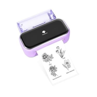 Imagem de Phomemo Impressora portátil M03-2024 Bluetooth portátil impressora fotográfica sem fio portátil impressora térmica compatível com iOS + Android, presente para o Natal - roxo