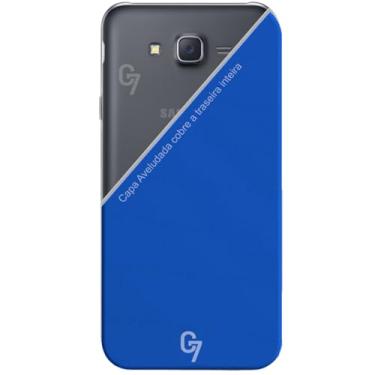 Imagem de Capa Aveludada Para Galaxy J7 (Tela 5.5") - (C7 COMPANY) (Azul royal)