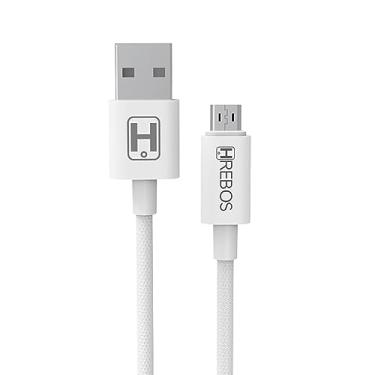 Imagem de Cabo Turbo All White Micro-USB V8 1 Metro Hrebos