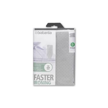 Imagem de Capa para Tábua de Passar em Algodão Metalizado 135cm x 45cm  Brabantia D Cinza
