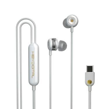 Imagem de HiBy Digital XOE - Fones de ouvido HiFi dinâmicos DLC com USB C dac Branco