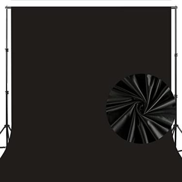 Imagem de Avezano Pano de fundo preto para fotografia, fundo virtual Chromakey para cenários fotográficos de tela verde de alta densidade (verde, 1,8 x 2,9 m)