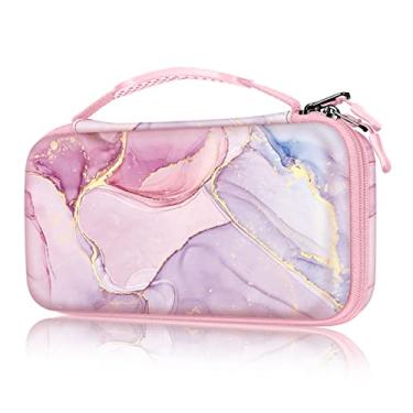 Imagem de Fintie Estojo de Transporte Para Nintendo Switch OLED Modelo 7.0"/Switch 6.2", Bolsa de Armazenamento Portátil Para Viagem com Capa Protetora com 10 Slots Para Cartão de Jogo E Bolso Interno Para Cons