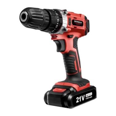 Imagem de Furadeira E Parafusadeira Pf-09M Mondial, 21V, Vermelho,