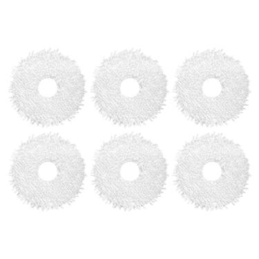 Imagem de kingsea Almofadas de esfregão laváveis de substituição de pano de substituição compatível com ECOVACS DEEBOT X1 Omni / X1 Turbo Robot aspirador de pó, pacote com 6