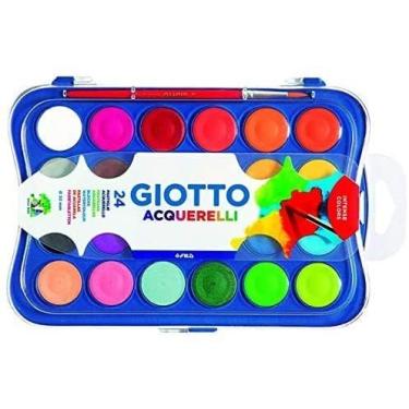 Imagem de Aquarela Pastilha estojo 24 cores Giotto