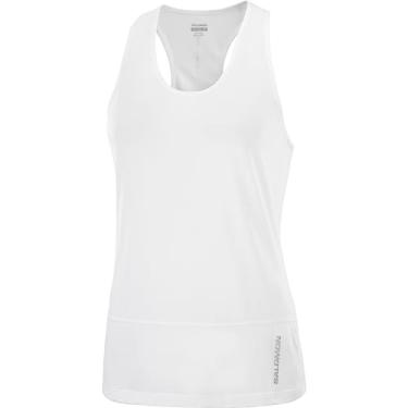 Imagem de Salomon Camiseta feminina Cross Run, Branco, G