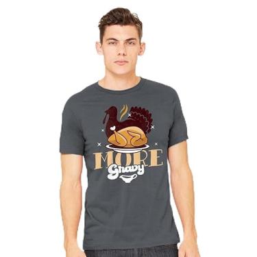 Imagem de TeeFury - More Gravy - Camiseta masculina de férias, Ação de Graças, Turquesa, G