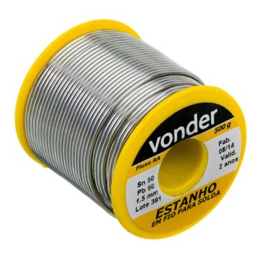 Imagem de Estanho em Fio para Solda 1,5mm 50x50 500g Vonder