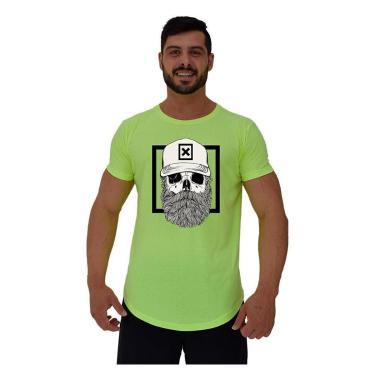 Imagem de Camiseta Longline MXD Conceito Caveira Lenhadora Masculina-Masculino