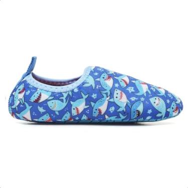 Imagem de Sapatilha Infantis Antiderrapantes, Macias, para Praia, Piscina, Natação, Surf, Barco, Pesca, Camping, Caminhada (Baby Shark, BR, Criança de 4 a 8 anos, Faixa Numérico, 29, 30)