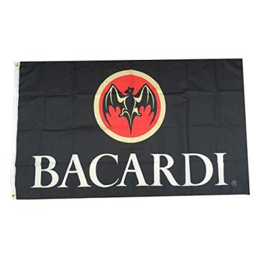 Imagem de FlyLong Bandeira Bacardi Rum Banner Álcool Licor Bar Homem Caverna Garagem Decoração 3x5Feet