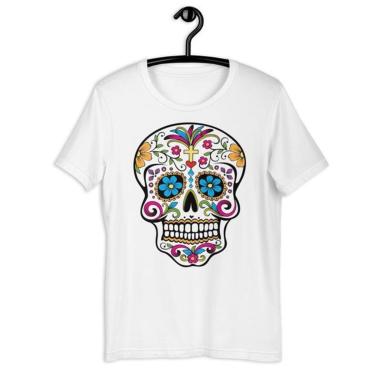 Imagem de Camiseta Blusa Feminina Caveira Mexicana Skull-Feminino