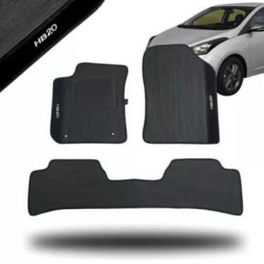 Imagem de Kit Tapete Emborrachado Hyundai HB20 2012 Até 2019 3 Peças - EcoTap