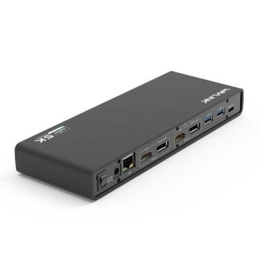 Imagem de Docking Station Usb-c, Hub 15 Em 1, Dp, Hdmi, Rj45, Fone/mic - Wavlink