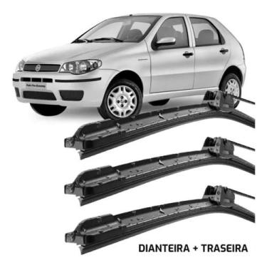 Imagem de Palhetas Silicone Limpador De Parabrisa 22" 18" 15E" Palio Economy / F