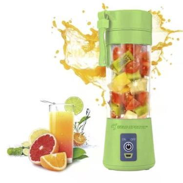 Imagem de Mini Garrafa Mixer Gold Sports Power - Elétrica, Único, Verde, Unissex