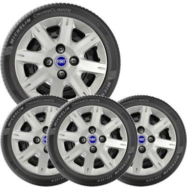 Imagem de 4x Calota Fiat Uno Palio Aro 13 com Emblema 072cb - grid
