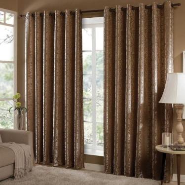 Imagem de Cortina Jacquard Bari 3 x 2,5 m  Sultan, Chocolate