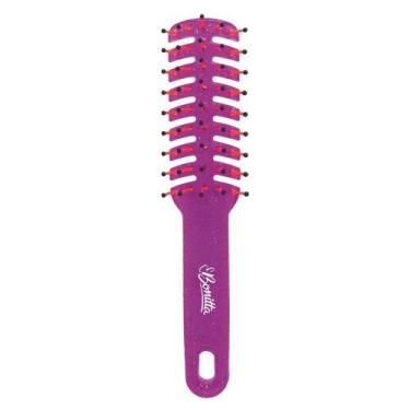 Imagem de Escova De Cabelo Vazada Linha Neon Slimer C/ Glitter Bonitta, Rosa