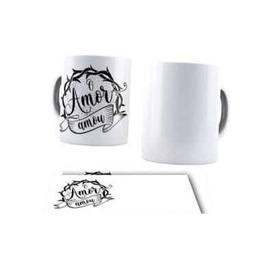 Imagem de Canecas de Porcelana Branca Personalizadas Evangelica Cristã Ele Vive 