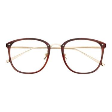 Imagem de Armação Óculos Grau Feminino Quadrado Marrom Colorado Palas - Palas Ey