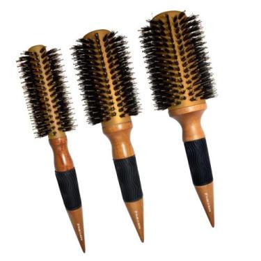 Imagem de 3UN Escova Termica Metalica 40/60/80MM Top Gold Marco Boni