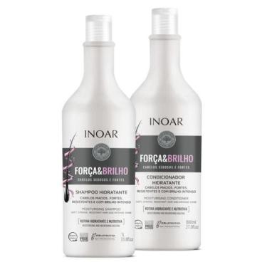 Imagem de Inoar Kit Força e Brilho Shampoo 1l e Condicionador 800ml
