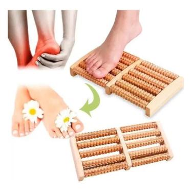 Imagem de Massageador De Pé Bolinhas 2 Pés Em Madeira - FWB