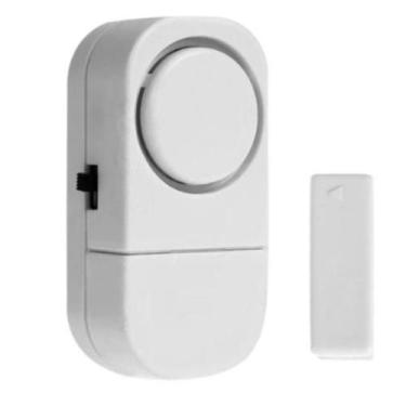 Imagem de Sensor Alarme Entrada Magnético Sonoro Sirene Porta/ Janela - Maxmidia