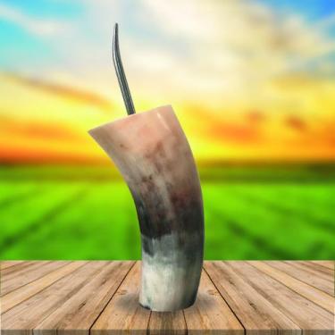 Imagem de Guampa Para Tereré Chifre Com Bomba Ref. 205 A - Casa de Cuias