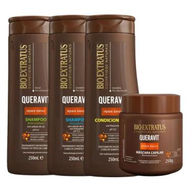 Imagem de Kit Queravit limpeza capilar 1 Shamp Hidratante 1 Shamp Antirresíduos 