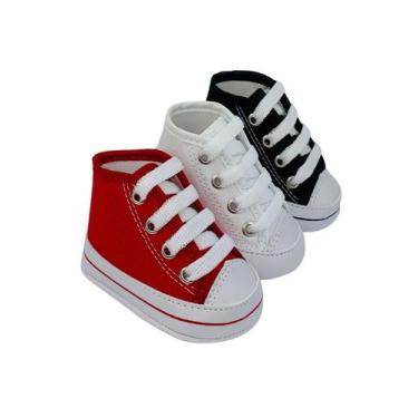 Imagem de Kit Com 3 Pares Sapatinho De Bebê Direto Da Fabrica do 13 Ao 18 - Drin