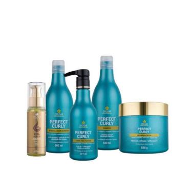 Imagem de Kit Tratamento para Cabelos Cacheados Com Oleo Reparador - DYUSAR Cosm