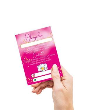 Imagem de Mini folheto Agradecimento pela compra, mimo cliente, tag   Variados -