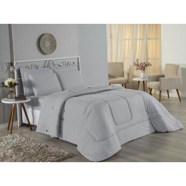 Imagem de Edredom Casal Queen Size Malha 100% Algodão - Davy Enxovais, CINZA/CIN