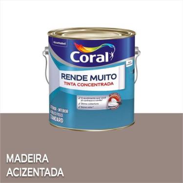 Imagem de Tinta Acrílica Coral Rende Muito Standard Fosco 3,2 Litros, Madeira Ac