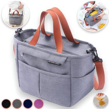 Imagem de Bolsa Térmica Com Alça Feminina Trabalho Academia Lancheira Vários Bol