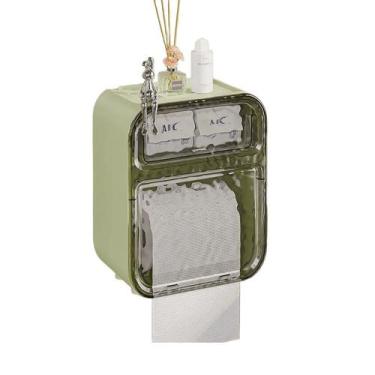 Imagem de Suporte De Papel Higiênico Acrílico À Prova D'água Banheiro - KF, 03
