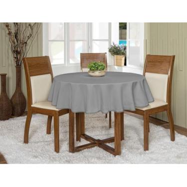 Imagem de Toalha De Mesa Oxford Redonda 1,45m Várias Cores Buffet - Actual Decor