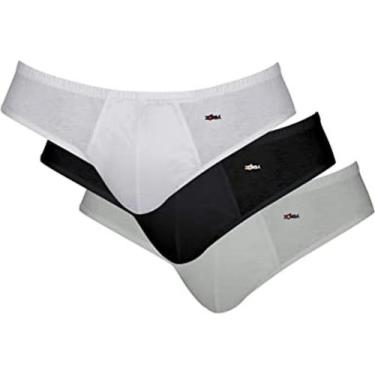 Imagem de Kit 3 Cuecas 100% Algodão Zorba Slip, G