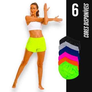 Imagem de Short TACTEL feminino com bolsos Corrida Academia Yoga Praia Verão 661