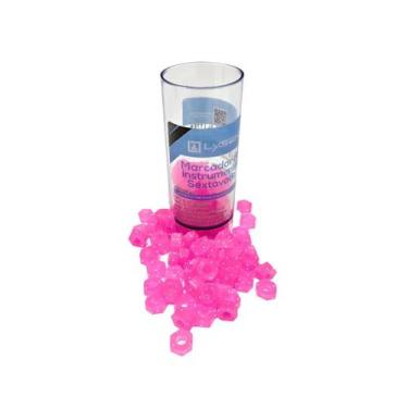 Imagem de Marcador de instrumentais sextavado c/ 100 unidades Lysanda, Pink C/ G